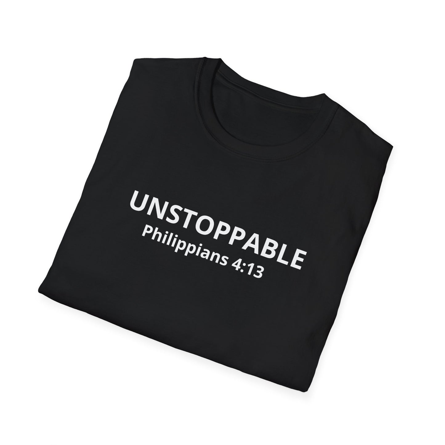 Unstoppable, Philippians 4:13 T-Shirt- No Limits with Christ.